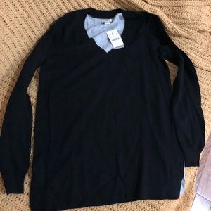 J crew colorblock sweater